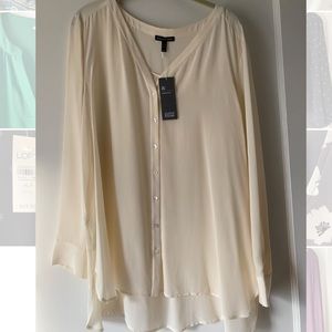Brand New Eileen Fisher ivory blouse